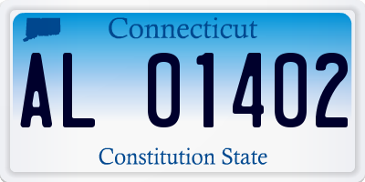 CT license plate AL01402