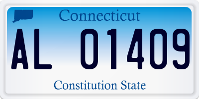 CT license plate AL01409