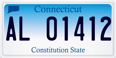 CT license plate AL01412