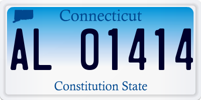 CT license plate AL01414