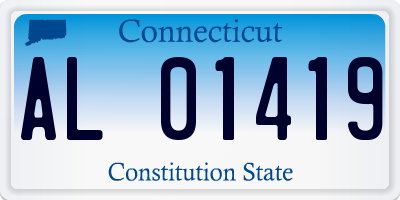 CT license plate AL01419