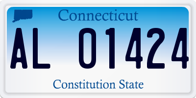 CT license plate AL01424