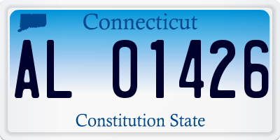 CT license plate AL01426