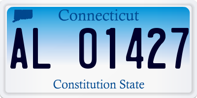 CT license plate AL01427