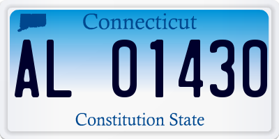 CT license plate AL01430