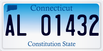 CT license plate AL01432
