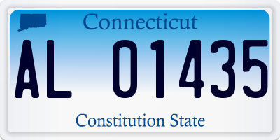 CT license plate AL01435