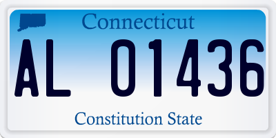 CT license plate AL01436