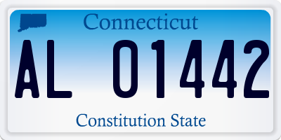 CT license plate AL01442