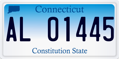 CT license plate AL01445