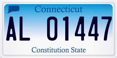CT license plate AL01447
