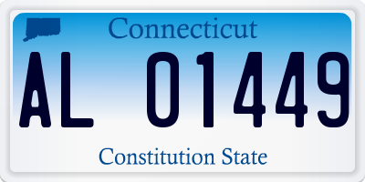 CT license plate AL01449