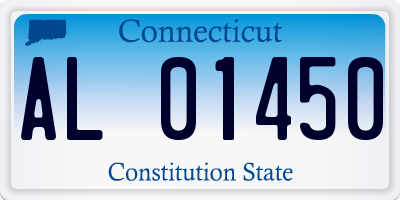 CT license plate AL01450