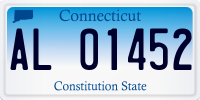 CT license plate AL01452