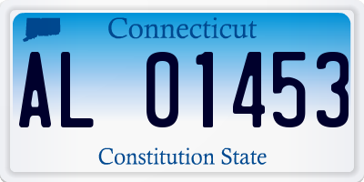 CT license plate AL01453
