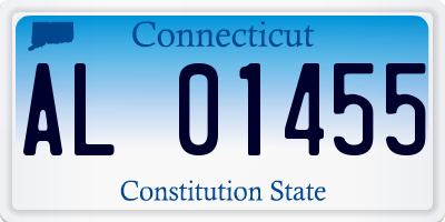 CT license plate AL01455