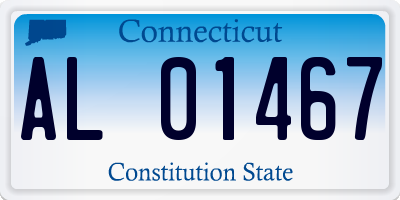 CT license plate AL01467