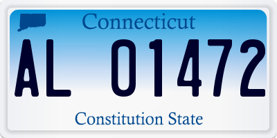 CT license plate AL01472