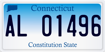 CT license plate AL01496