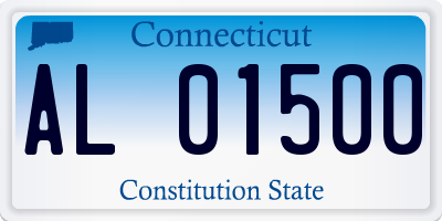 CT license plate AL01500