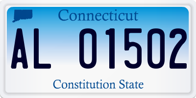 CT license plate AL01502