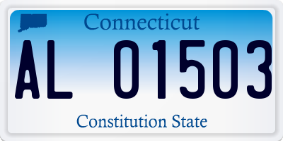 CT license plate AL01503