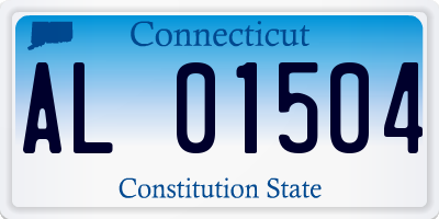 CT license plate AL01504