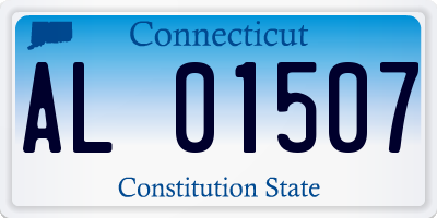 CT license plate AL01507
