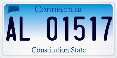CT license plate AL01517