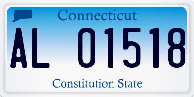 CT license plate AL01518
