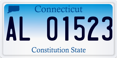 CT license plate AL01523