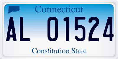 CT license plate AL01524