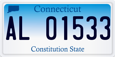 CT license plate AL01533