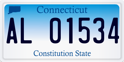 CT license plate AL01534