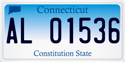 CT license plate AL01536
