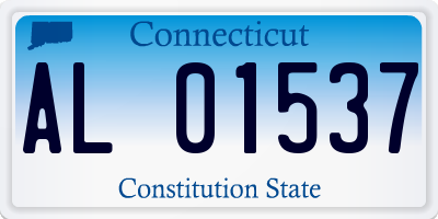 CT license plate AL01537