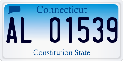 CT license plate AL01539