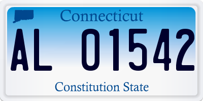 CT license plate AL01542