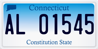 CT license plate AL01545