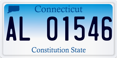 CT license plate AL01546