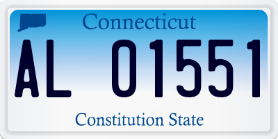 CT license plate AL01551