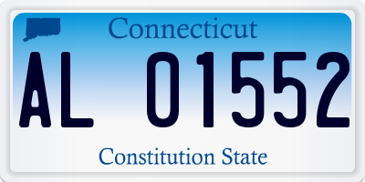 CT license plate AL01552