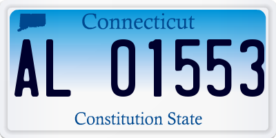CT license plate AL01553