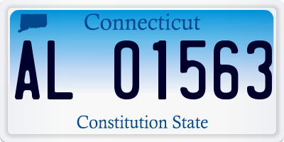 CT license plate AL01563