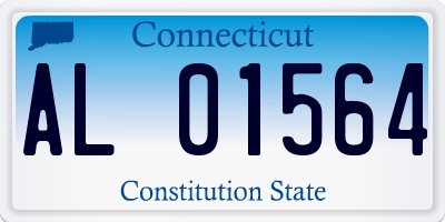 CT license plate AL01564