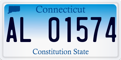 CT license plate AL01574