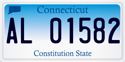 CT license plate AL01582