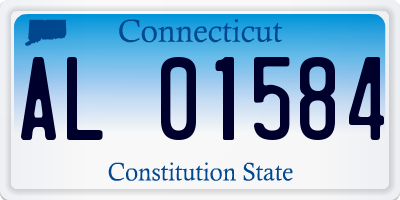 CT license plate AL01584