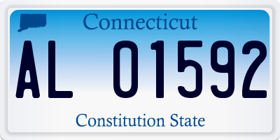 CT license plate AL01592