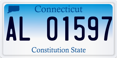 CT license plate AL01597